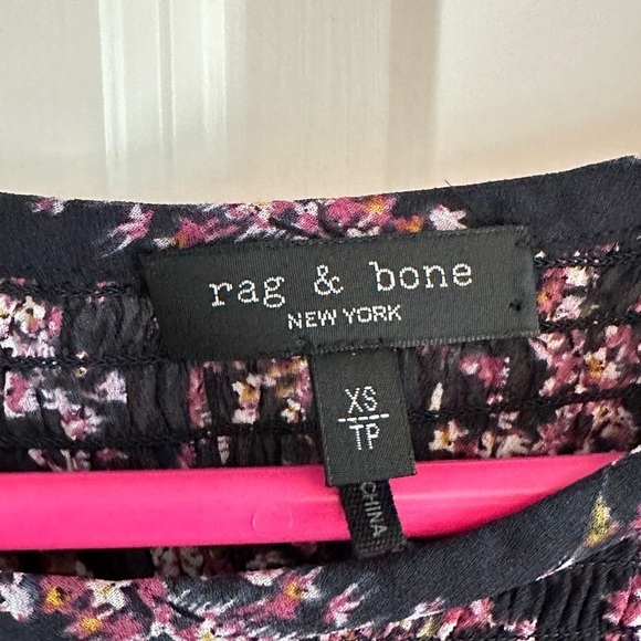 Rag and Bone Celeste Floral Viscose Blouse Size XS - Picture 3 of 7